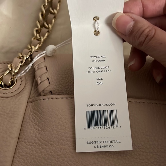 SOLD-Authentic brand new with tag Tory Burch pale pink messenger bag - Picture 5 of 13